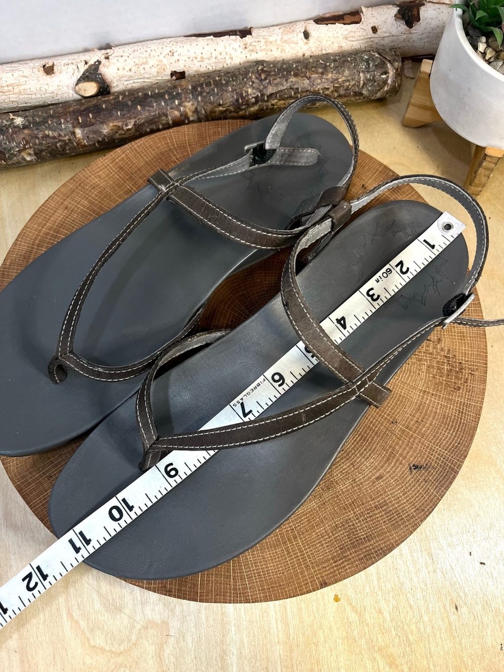 Chaco Rowan Leather Strappy Sandals | Taupe Brown & Grey | Women’s Size 10 - Picture 13 of 14
